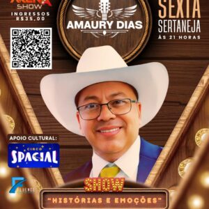 ingresso show histórias e emoções amaury dias espaço arena show